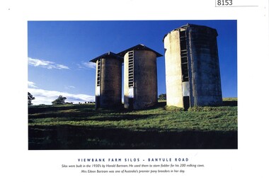 Photograph - Calendar, Banyule City Council, Viewbank Farm silos - Banyule Road, 1997
