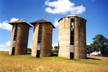 Photograph, Jan Macdonald, Viewbank Farm silos - Banyule Road, 1999