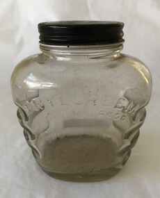 Container - Glass Jar, Unilever, Brylcreem jar and lid, c1950s