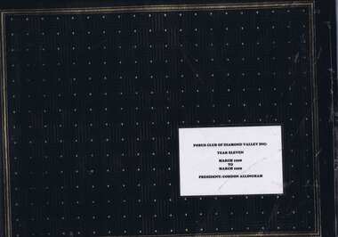 Album - Photograph Album, Probus Club of Diamond Valley, Probus Club of Diamond Valley Inc.: Year 11, March 1998 - March 1999, 1998-1999