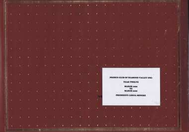 Album - Photograph Album, Probus Club of Diamond Valley, Probus Club of Diamond Valley Inc.: Year 12, March 1999 - March 2000, 1999-2000