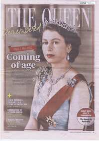 Newspaper, Herald Sun, The Queen remembered: Herald Sun, parts 2, 8 and 9, 14/09/2022