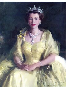 Painting - Portrait, William Dargie, Queen Elizabeth II, 1954