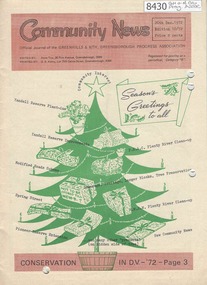 Newsletter, Greenhills and North Greensborough Progress Association, Community News: official journal of the Greenhills and Nth. Greensborough Progress Association. 20th Dec., 1972. Edition No. 10/72, 20/12/1972