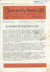 Newsletter, Greenhills and North Greensborough Progress Association, Community News: official journal of the Greenhills and Nth. Greensborough Progress Association.1st July,1974. Edition No. 3/74, 01/07/1974