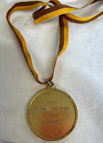 Award - Medallion, Thomastown Golf Club, [Thomastown Golf Club] Kilmore 30/09/1984, C Grade, R. Jones, 1984