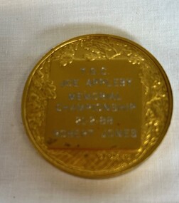 Award - Medallion, Thomastown Golf Club, [Thomastown Golf Club] Joe Appleby Memorial Championship 21/02/1983. Robert Jones, 1983