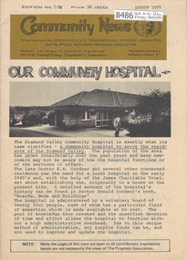 Newsletter, Greenhills and North Greensborough Progress Association, Community News: official journal of the Greenhills and Nth. Greensborough Progress Association and the Apollo Parkways Progress Association. August 1978. Edition No. 7/78, 08/1978