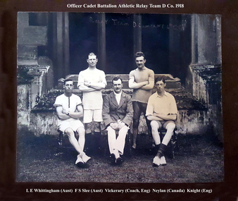 Photograph - Photograph - Digital Image, Officer Cadet Battalion Athletics relay team, D Company 1918, 1918