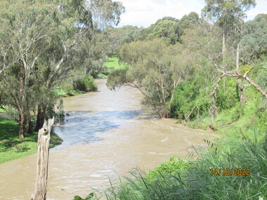 Photograph - Photograph - Digital Image, Peter Simmenauer, Plenty River floods near Plenty Lane 2022, 14/10/2022