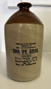 Container - Jar, Hoffman Australia, Sharpe Bros demijohn, 1930s