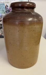 Container - Jar, Hoffman Australia, Earthenware storage jar, 1930s