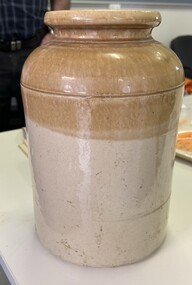 Container - Jar, Hoffman Australia, Earthenware storage jar, 1930s