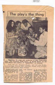 Article - Newspaper Clipping, The play's the thing [WaHIGH], 1969