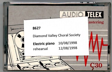 Audio - Audio Cassette, Diamond Valley Choral Society, Electric piano, performed by Diamond Valley Choral Society 1994, 10/08/1994