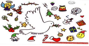 Card - Christmas Card, Kate Thwaites, Christmas card from Vicki Ward, State member for Eltham 2023, 2023