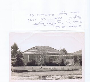 Photograph - Photograph (copy), 11 Ester Street Greensborough, 1972
