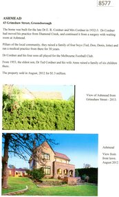 Article, Marilyn Smith, Ashmead: 43 Grimshaw Street Greensborough, 2023