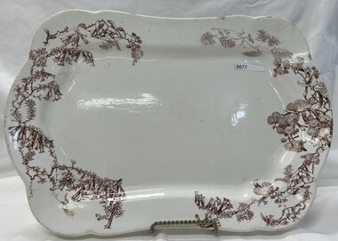 Domestic object - Meat platter, F.G. & Co, Doulton Burslem  'Wattle' Meat Platter, 1892