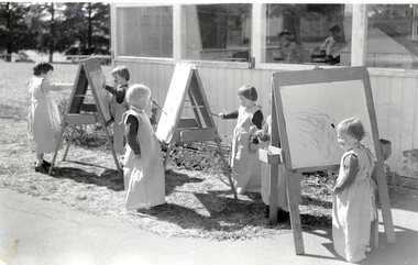 Photograph, The painting lesson Janefield 1962, 1962