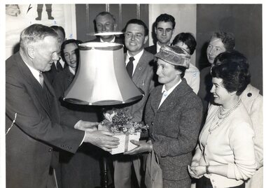 Photograph, The Age, Presentation to Mr J. G. Cannon 1958, 08/08/1958