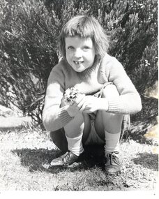 Photograph, Mental Health Department, Girl with daisies, Janefield 1968, 1968