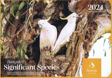 Calendar, Banyule City Council, Banyule Community Calendar 2024: Banyule's significant species, 2024