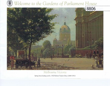 Pamphlet, Parliament of Victoria, Welcome to the Gardens of Parliament House, 1990s