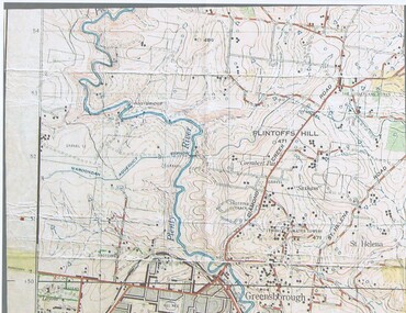 Map, John Monash, 1913 Map of Greensborough, 1913