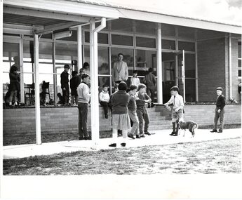 Photograph, Mental Health Department, Boys playing outside, Janefield 1968, 1968