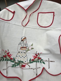 Costume - Apron, Embroidered apron, 1966_