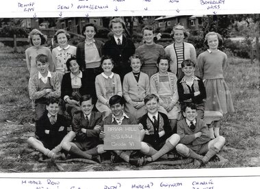 Photograph - School Photograph (copy), Briar Hill Primary School Grade 6 1954, 1954