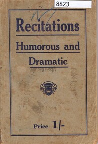 Book, John Pollard, Recitations, humorous and dramatic, 1930s