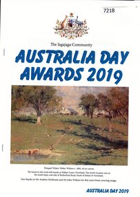 Booklet, The Jagajaga Community Australia Day Awards 2019, 26/01/2019