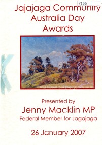 Booklet, The Jagajaga Community Australia Day Awards 2007, 26/01/2007