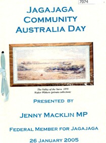 Booklet, The Jagajaga Community Australia Day Awards 2005, 26/01/2005