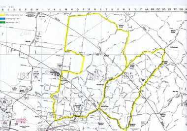 Map, Greensborough c 1980s, 1980s