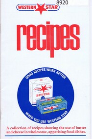 Booklet, Western Star Home Advisory Service, Western Star Recipes