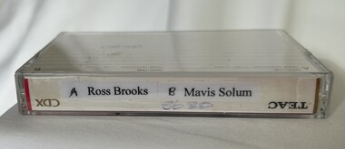 Audio - Oral History, June Hall, Ross Brooks, and, Mavis Solum: interviewed by June Hall, 2011