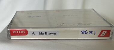 Audio - Oral History, June Hall, Ida Brown: interviewed by June Hall, 2011