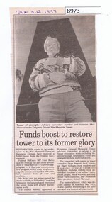 Article - Newspaper Clipping, Diamond Valley News, Funds boost to restore tower to its former glory, 03/12/1997