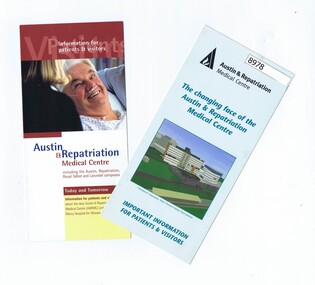 Pamphlet - Pamphlets, Austin & Repatriation Medical Centre 2001, July 2001