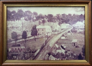 Photograph - Photograph (Framed), St Helena and Diamond Creek Roads Greensborough 1889, 1889