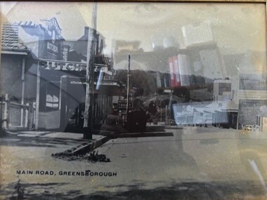 Photograph - Photograph (Framed), Main Road Greensborough 1940