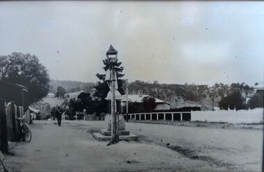 Photograph - Photograph (Framed), Main Street Greensborough 1923 with Fallen Soldiers' Memorial, 1923