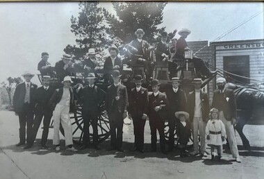 Photograph - Photograph (Framed), Picnic group at  Greensborough Hotel, 1890c