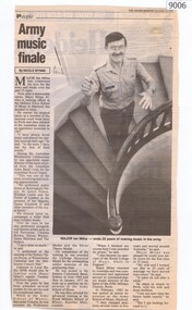 Newspaper - Newspaper Clipping, Army music finale, 16/12/1992