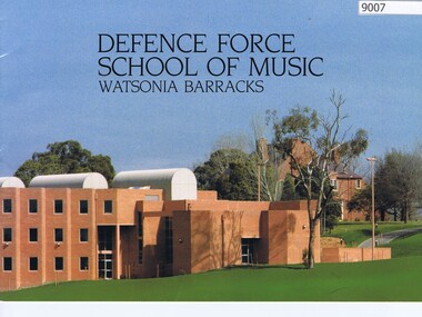 Booklet, Commonwealth Department of Housing and Construction, Defence Force School of Music Watsonia Barracks, 1984