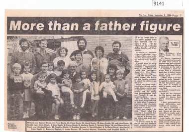 Article - Newspaper Clipping, The Sun, More than a father figure, 09/09/1988