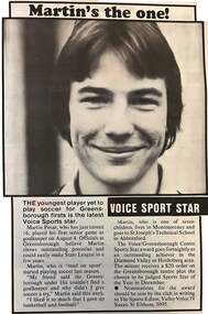 Newspaper - Newspaper Clipping - Digital Image, The Valley Voice, Martin's the one, 15/08/1979